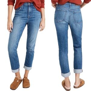 Madewell The High-Rise Slim Boyjean in Moorland Wash Size 28